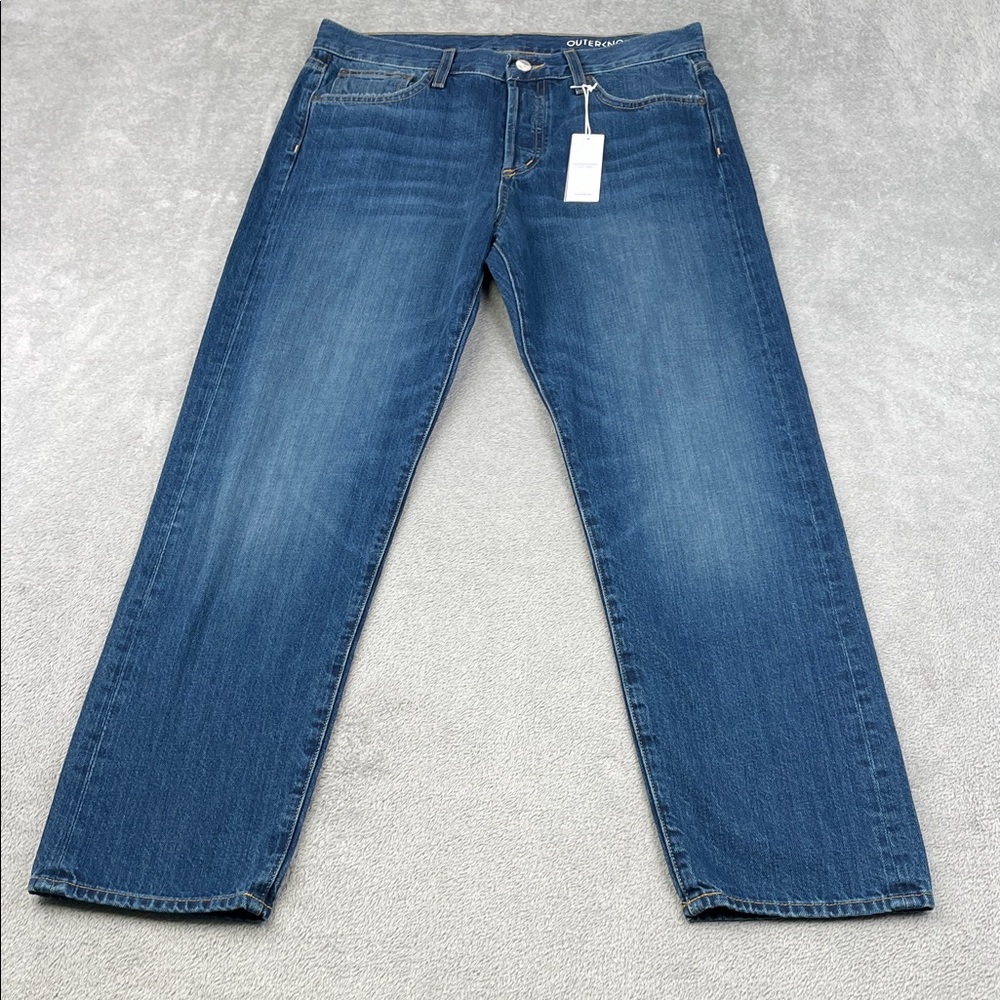 Women’s Blue Straight-Leg Jeans